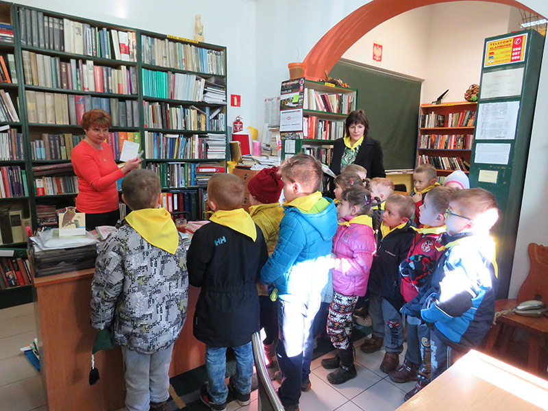 Uczniowie z Wilkowiska z wizytą w Bibliotece